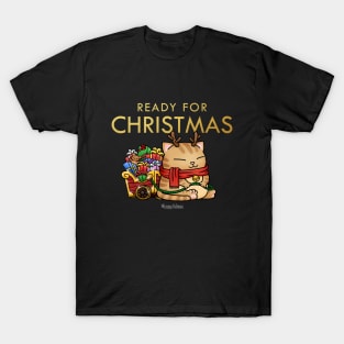 Reindeer Cat Ready for Christmas T-Shirt